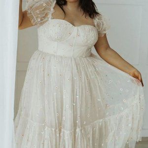 Ava Gowns Daisy Dress - Tan NWT